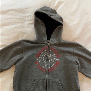 Boys quicksilver zip up hoodie